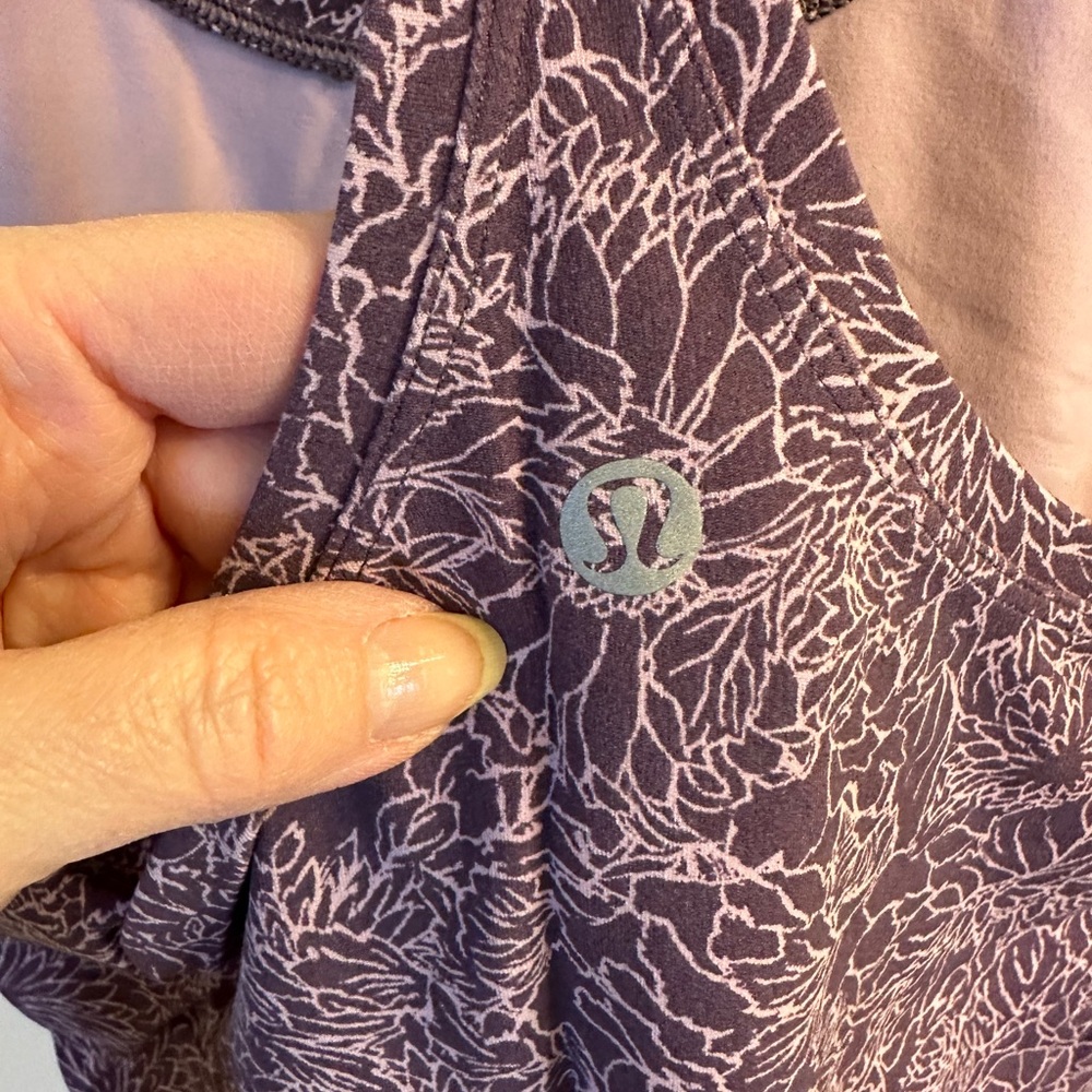 lululemon athletica Purple Floral-Print Tank Top - Picture 3 of 3